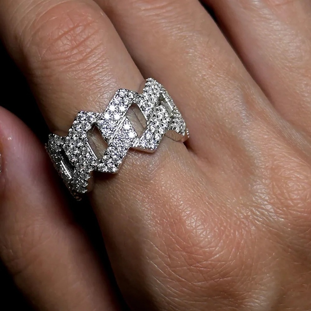 Jared Lang 9.25 Women's Ring with 1.5 CT Lab Diamond Accents